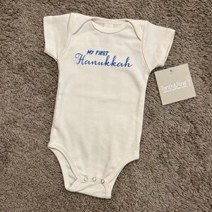 Tenth & Pine 'My First Hanukkah' Baby Bodysuit